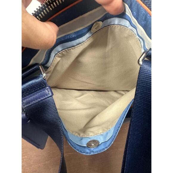 Tumi Crossbody Bag‎ Calera Multicolored Stripes Zipper Closure Adjustable Strap - Picture 8 of 11